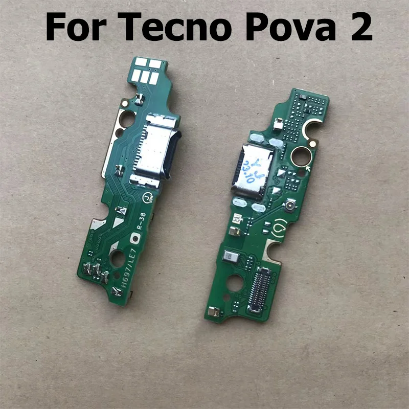 New For Tecno Pova LD7 USB Charging Charger Dock Port Board For Pova 2 3 4