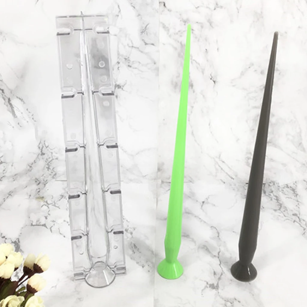 

Durable Plastic Mold Clear Taper Shaped Candle Mould for Handmade Candles Soap Crafts Making Mould Tool