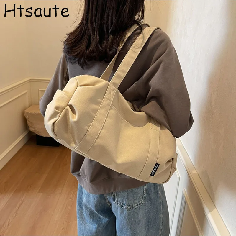 

Women Shoulder Bags Fashion Tote Lady Classic Canvas Large Soft Handbag Casual Hobo Purse Summer Gift top-handle bags