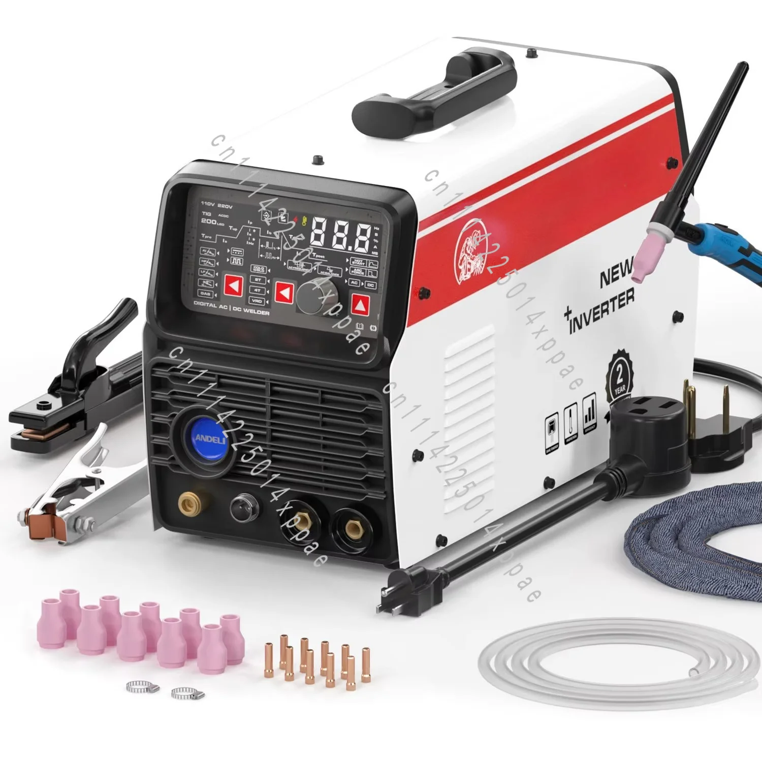

200PE Light Emitting Diode 220V AC DC Remote Control Current Tungsten Argon Arc Welding Machine