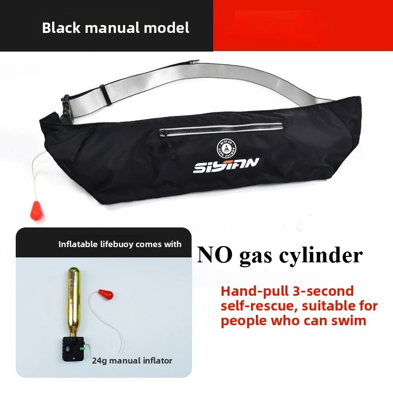 

120N Fishing Life Jacket Adult Waist Belt Life Buoy Automatic Inflation Buoyancy Portable Professional Fishing Lure Vest