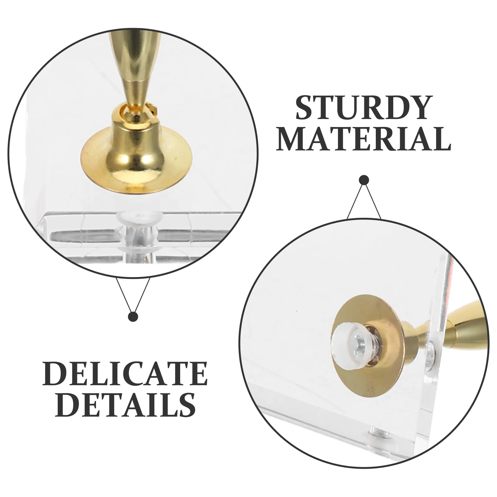 Acrylic Desktop Pen Holder Single Hole Stand Solid Base Modern Decorative Organizer Fountain Ballpoint Pen Display