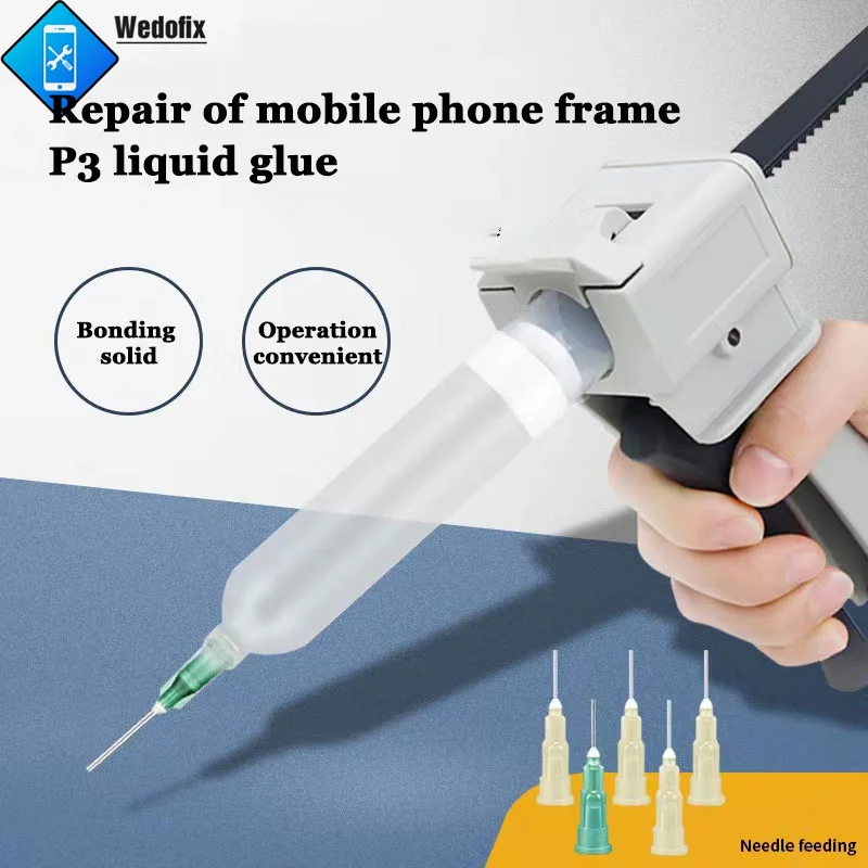 Liangwei P3 Phone Bracket Liquid Glue Caulking Bezel Frame Cold Press Adhesive for iPhone Rear Cover LCD Screen Repair