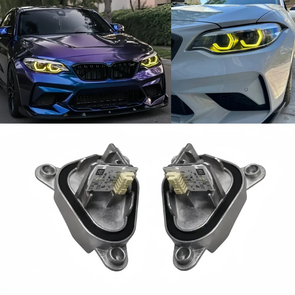 63117494851 63117494852 Angel Eyes DRL LED Module For BMW M2 2 Series F87 F22 F23 LCI Daytime Running Light Yellow Blue Red