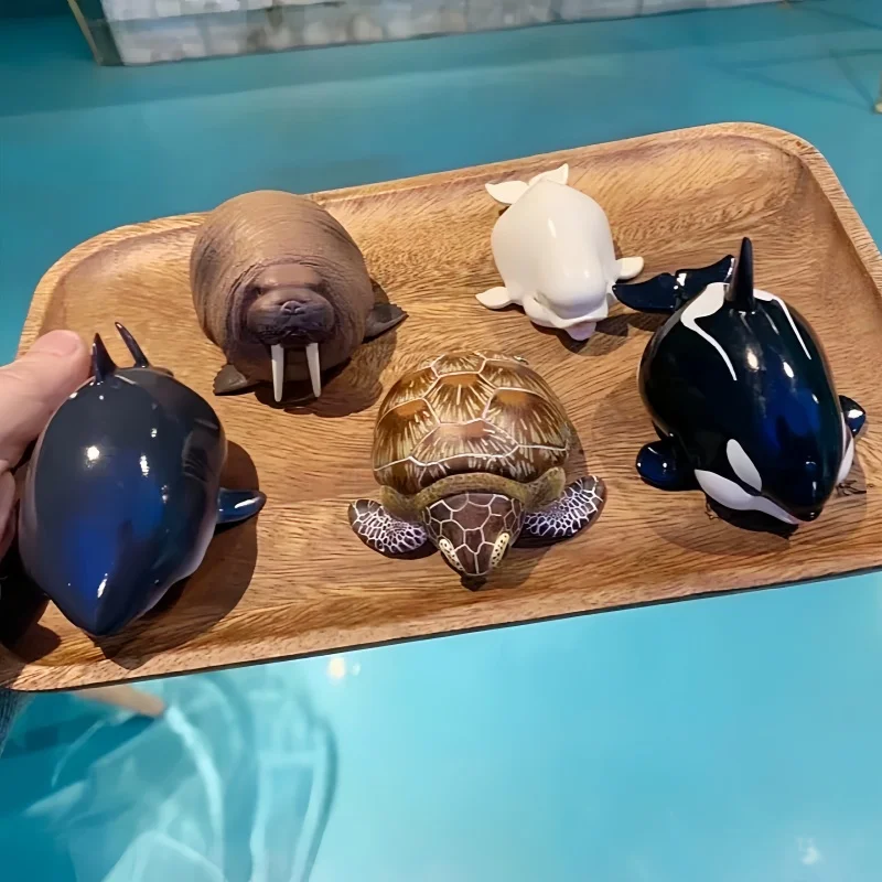 

Аутентичная глухая коробка с планетой животных, сердце, широкое тело, толстая серия V4, океанская глава, загадочная коробка, черепаха, рыба, орнамент ручной работы, подарочная игрушка