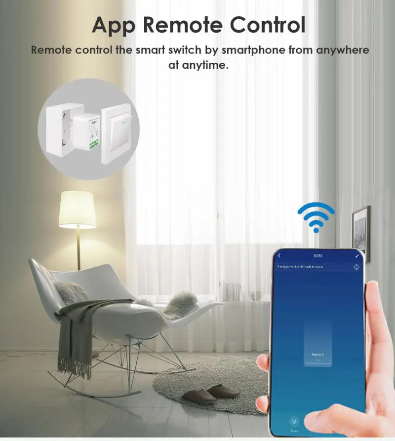 16A Tuya Smart Zigbee / WiFi Switch 2-way Control Mini Smart Breaker Smart Life 1/2/3Gang Support Alexa Google Home Yandex