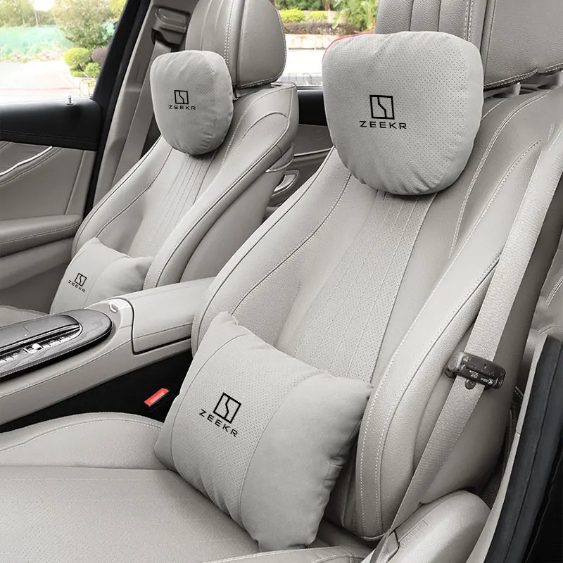 Car Headrest Waist Seat Support Seat S-Class Soft Car Neck Pillow Waist Pillow For Zeekr 7X 001 007 009 X Car Accessory