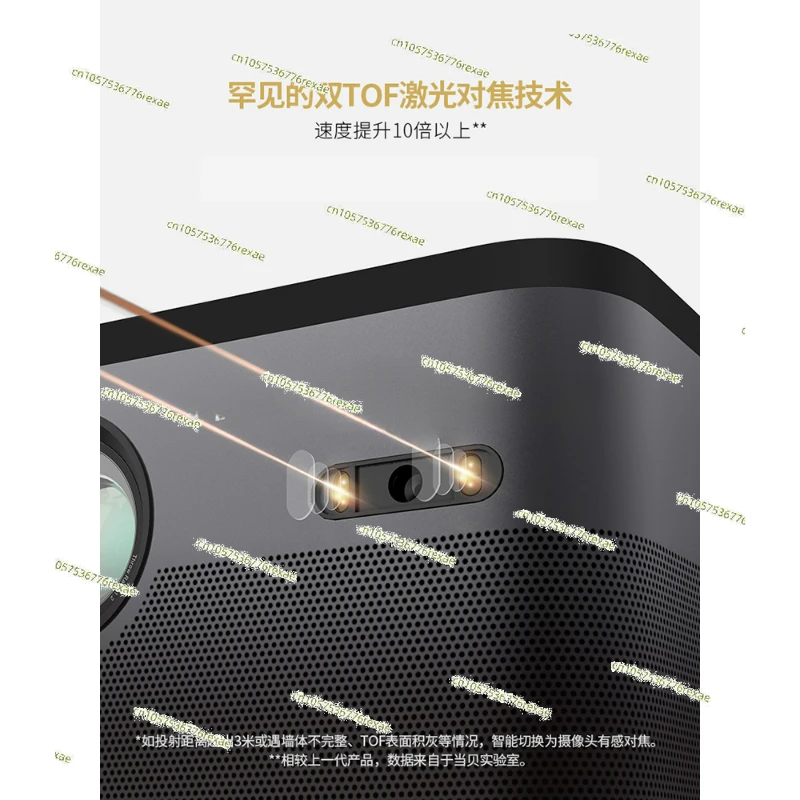 For Dangbei New F3 Projector Home Living Room Bedroom HD Smart Projector Mobile Phone Projection Screen Small Projector