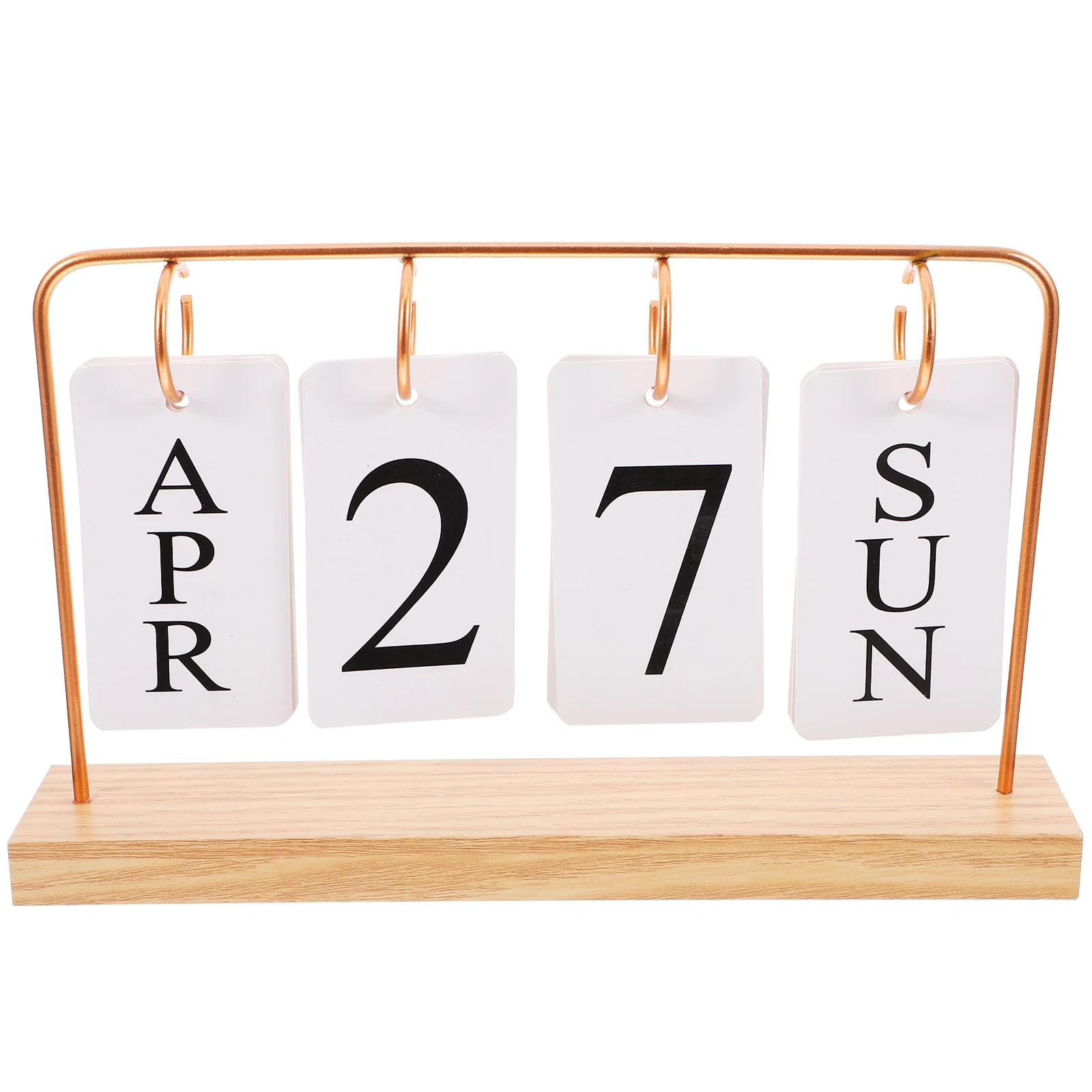 

Декоративный настольный календарь с деревянным основанием, металлический каркас, вечный флип, многоразовый стол, офис, дом, подставка в деревенском стиле ретро