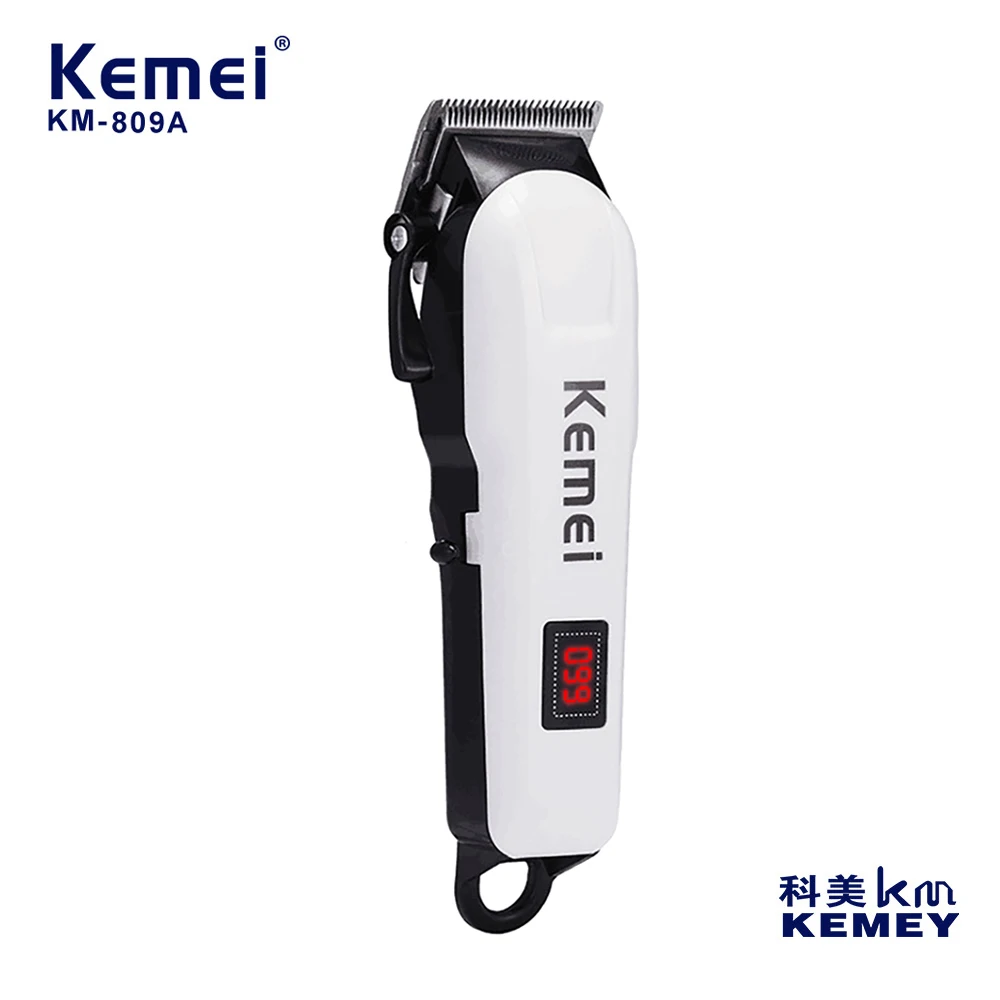 

Kemei Hair Cutting Machine Electric Hair Clipper Cordless Trimmer For Men Shaving Machine Rechargeable Hair Cut Barber KM-809A