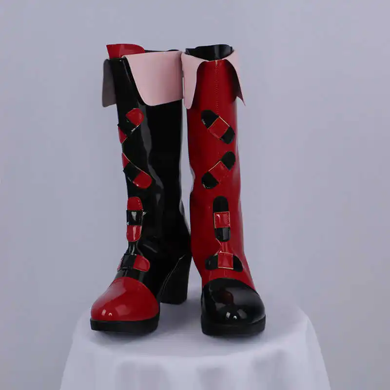 Anime Harley Cosplay Quinn Halloween Party Joker Shoes Carnival Play Role Long Boots Comic Con Accessories Adult Women Girls Cos