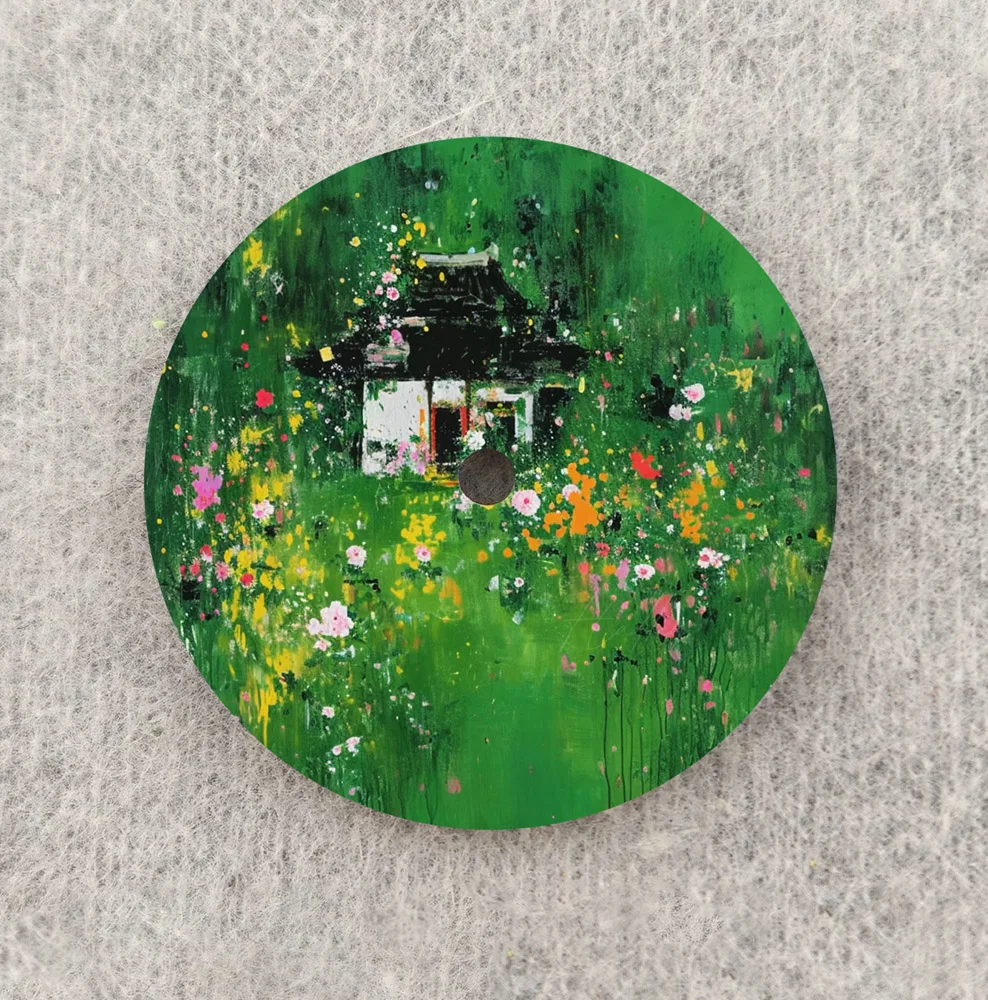 28.5mm dial nh35 dial impressão 3d ilustração relógio dial de alta qualidade adequado para nh35/36 movimento relógio acessório