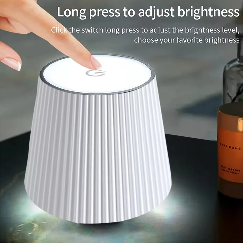 Lampe de Table en bouteille à commande tactile sans fil, Rechargeable par USB, 3 couleurs, gradation continue, lampe de nuit pour Bar, bouteilles de vin, lampes de bureau