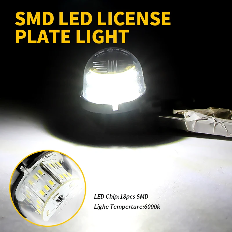 2PCS LED Number License Plate Lights Canbus ​For Opel Agila ​For Suzuki Wagon R 2000-2007 Swift 2005-2010 Grand Vitara 1998-2012