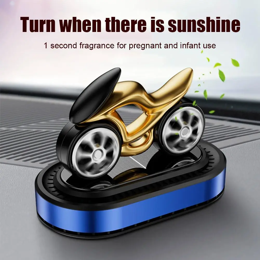 

Compact Fragrance Diffuser For Car Car Purifier Portable Air Freshener Motorcycle Diffuser Advanced Solar Panel Technology P4U3