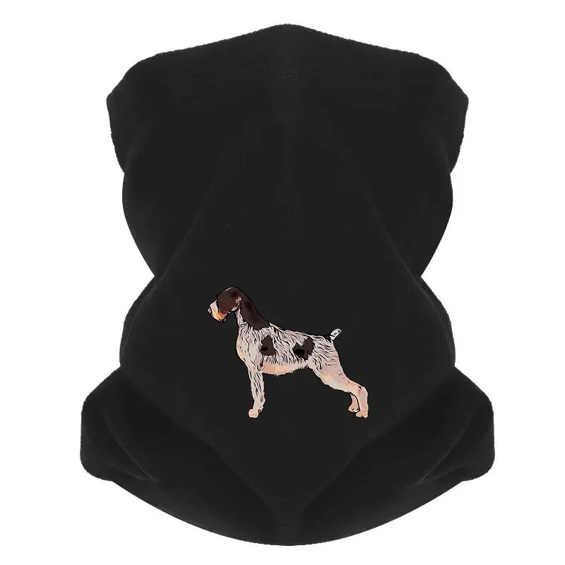 Dog's spotted fur coat,dark patches Men Outdoor Scarf Mask Neck Gaiter Hat Women cap Headgear Windproof Keep Warm Winter Multifu