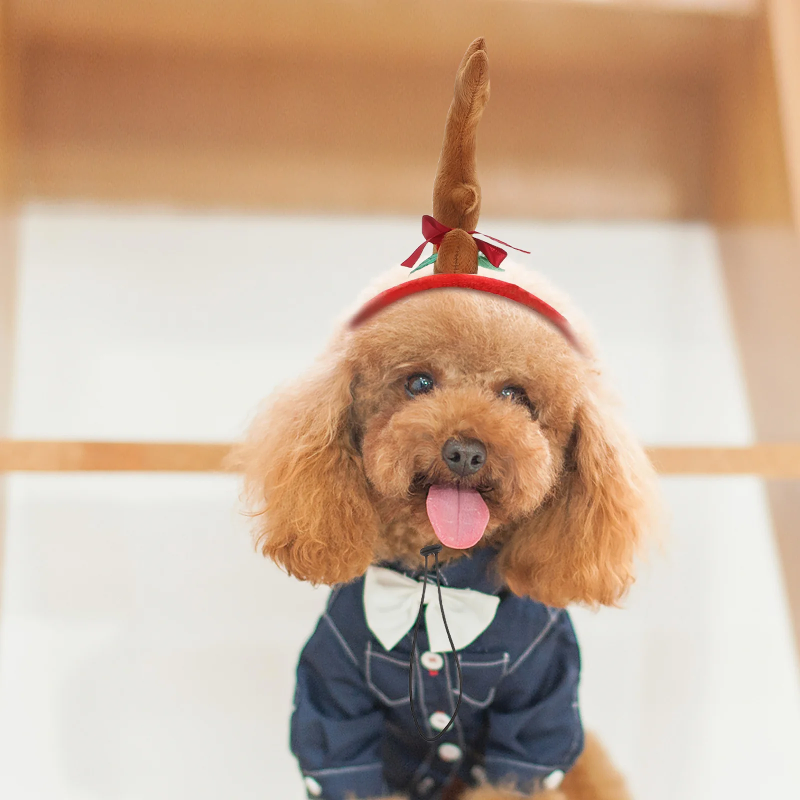 

Pet Antler Headband Reindeer Horn Hair Hoop For Dog Cat Christmas Party Photo Holiday Gathering Cosplay Accessory