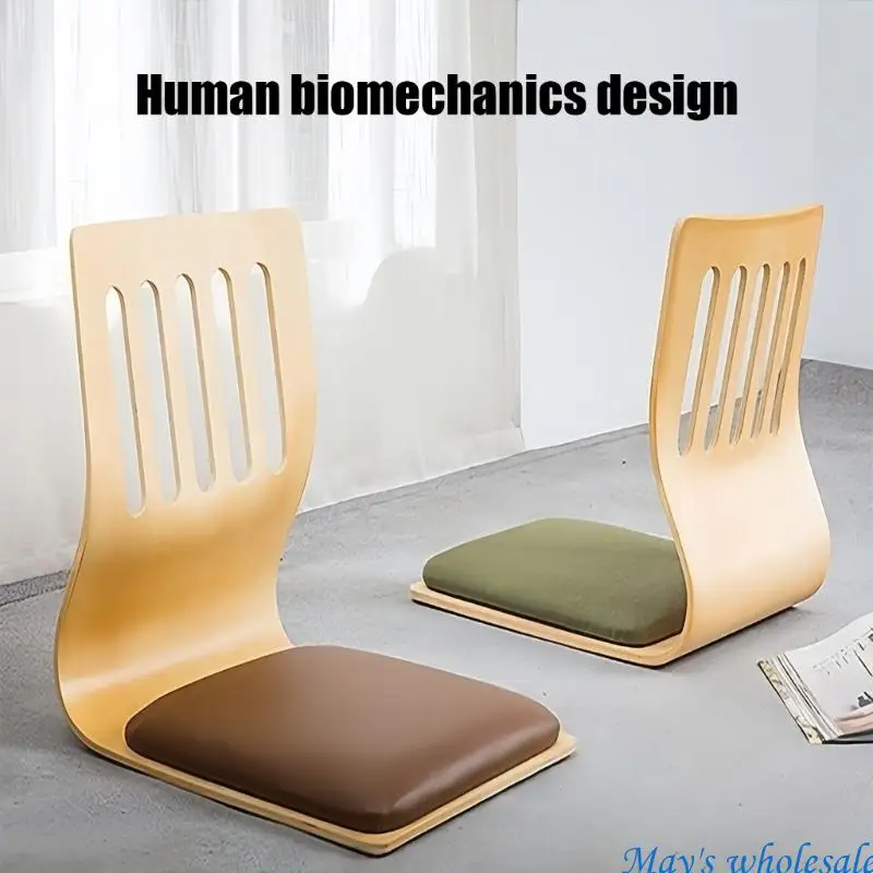 مسند ظهر مريح يدعم كرسي بلا أرجل لقراءة أريكة تتحول لسرير مع إطار من الخشب الصلب ووسادة إسفنجية عالية الكثافة 448A