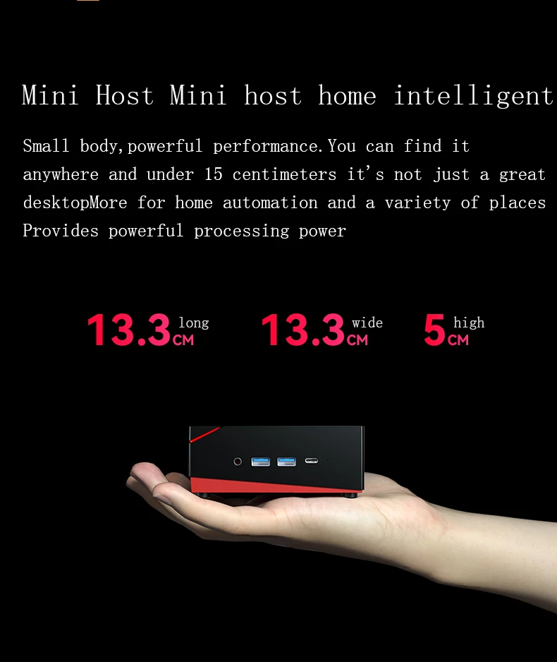 Newest Mini PC AMD R5 4500U/5600U HDMI DP TYPE-C 4k Display DDR4 PCIE WIFI Desktop Mini PC