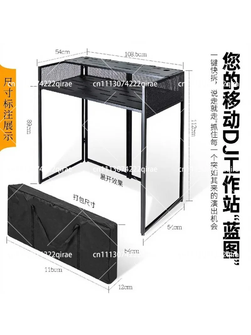 Custom Design Mingtang Stage Booth Foldable Stand Light Emitting Diode Station Mobile Flexible Folding    Mixer Truss Table