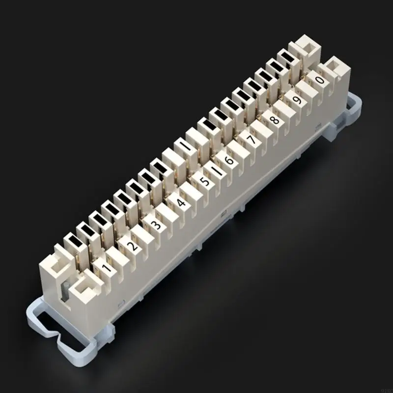 918C 10 Cặp krone Bài viết Đường thoại Đồng mạ bạc Khối thiết bị đầu cuối Mô-đun điện thoại Lò xo gắn vào mô-đun nối dây