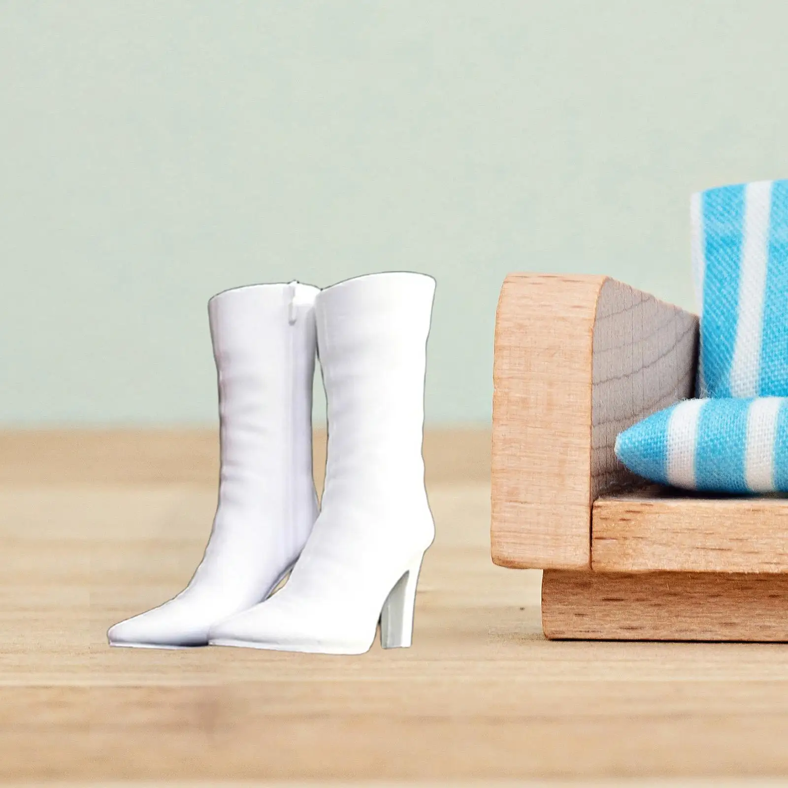 

1:6 Women High Boots,Casual,Stylish,Doll Shoes,Pointed Toe Boots Footwear for 12 inch Female Action Figure DIY Dress up Toy Body