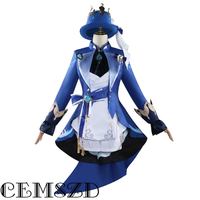 

Furina de Fontaine Cosplay Game Genshin Impact Shoes Cloak Hat Anime Cartoon God's Eye Accessories Halloween Costumes XS-3XL