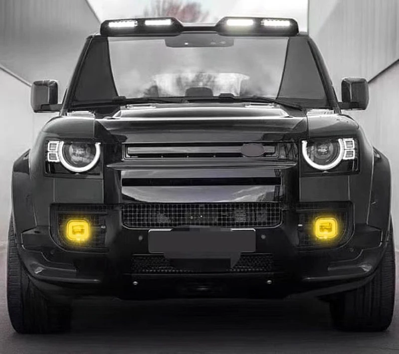 Światło przeciwmgielne Golden Eye nadaje się do Land Rover Defender miejskiego placu 2020 2021 2022 pokrywa na światła przeciwmgielnego rama światła