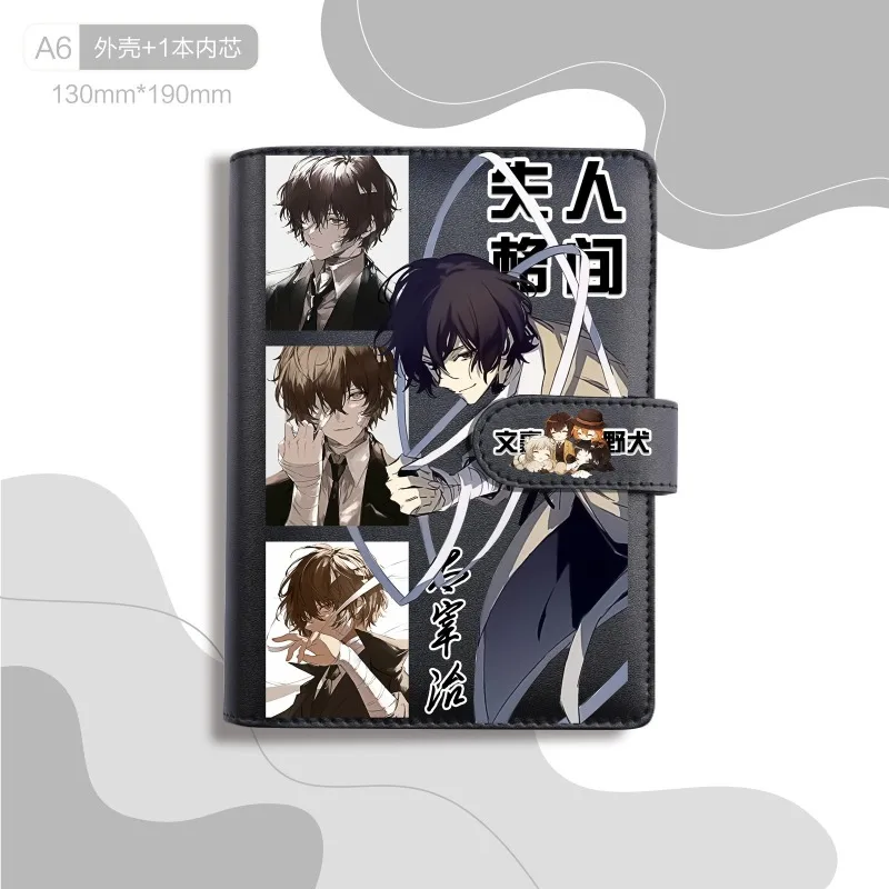 Bungo Stray Dogs Nakajima Atsushi dazai osamu Nakahara Chuuya Cartoon Anime Peripheral Notebook Personality Creative Notebook
