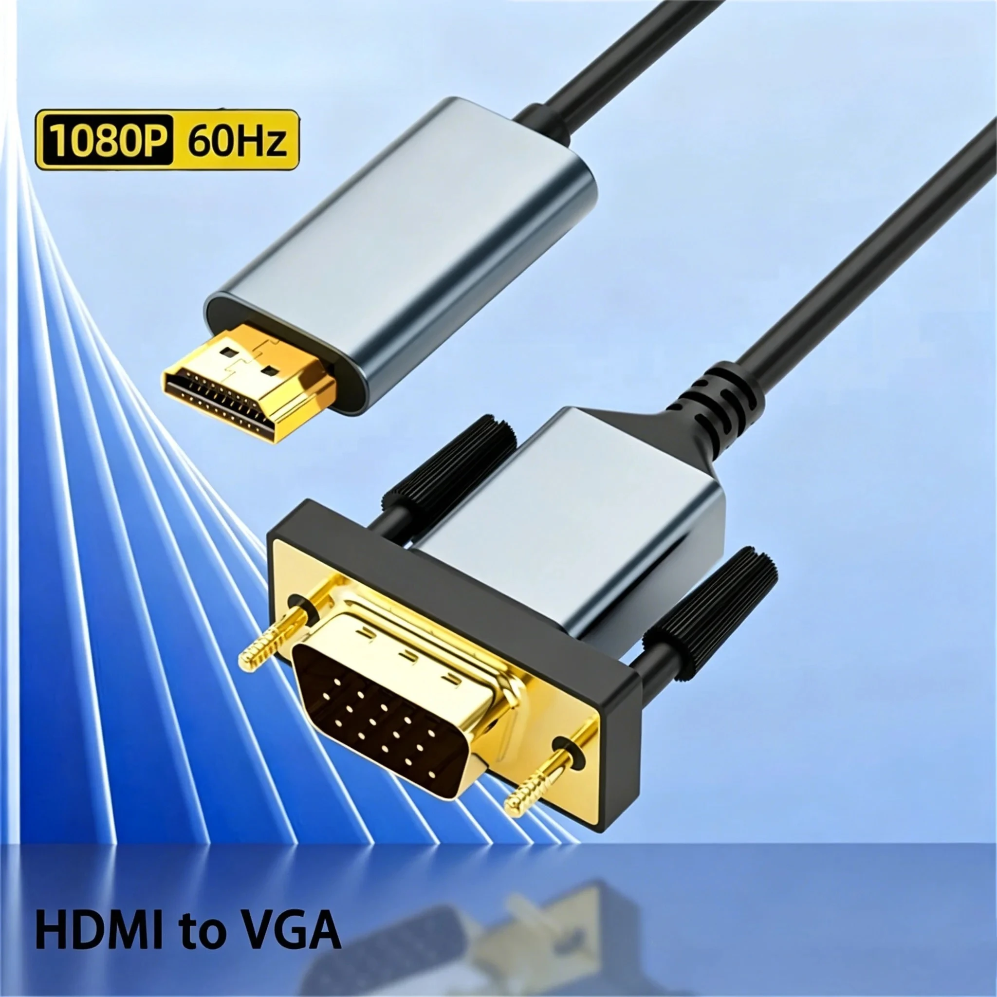HDMI-Compatible to VGA Adapter Connecto Line 1080P For PC Laptop PS4 PS5 Xbox Switch TV Box Long Video Cord Converter