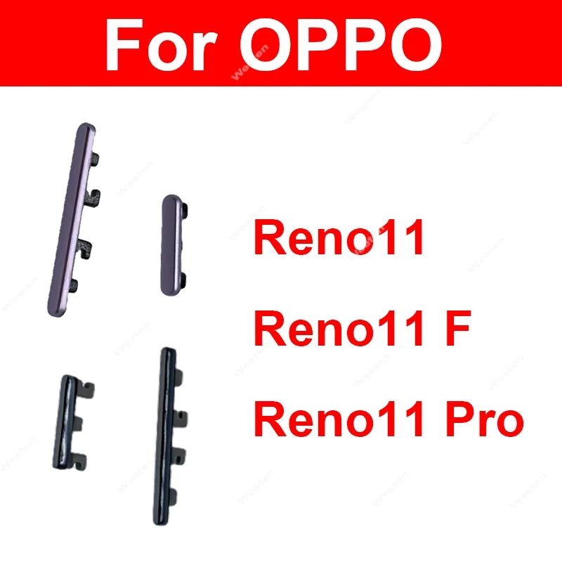 Power Volume Buttons For OPPO Reno 11 Reno11 11 F Pro 5G On Off Power Volume Up Down Side Key Repair Parts