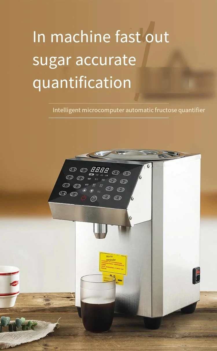 Equipo de tienda de té de la leche de la máquina cuantitativa de fructosa comercial inteligente completamente automática