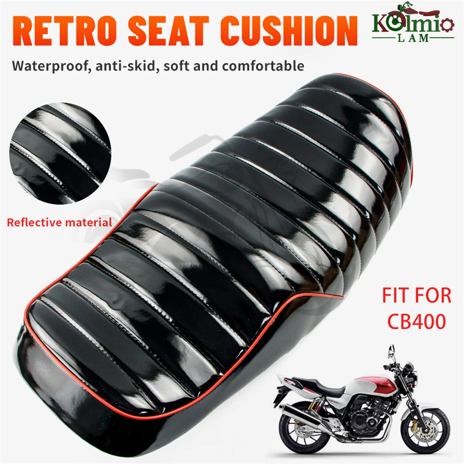Motorcycle Seat Cushion Vintage Saddle Cafe Racer Fit for 1999 - 2021 Honda CB400 VTEC 1  2  3  4  5 CB400SF  Ⅳ Ⅴ 2019