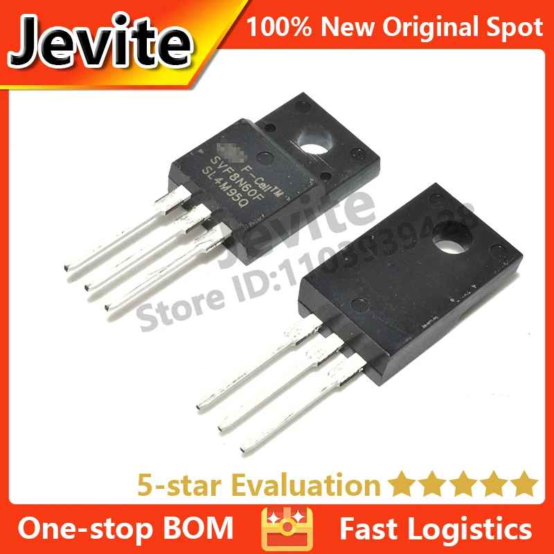 

Jevite 100% New Original electronics Controller 10-50 units/lote SVF8N60F TO-220 600V 8A MOSFET transistor