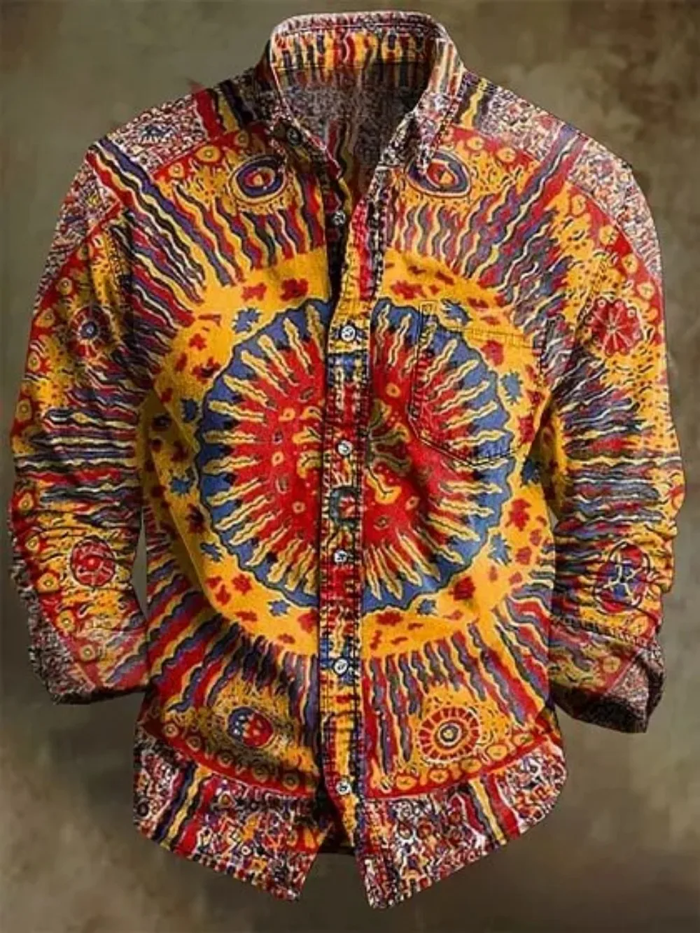 Men's Linen Long Sleeves with Various Styles and Patterns, Suitable for Daily Casual Wear with a Wide Range of Sizes