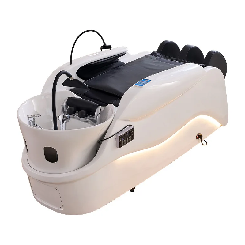 Intelligent electric massage shampoo bed barber shop dedicated fully automatic water circulation fumigation head therapy bed