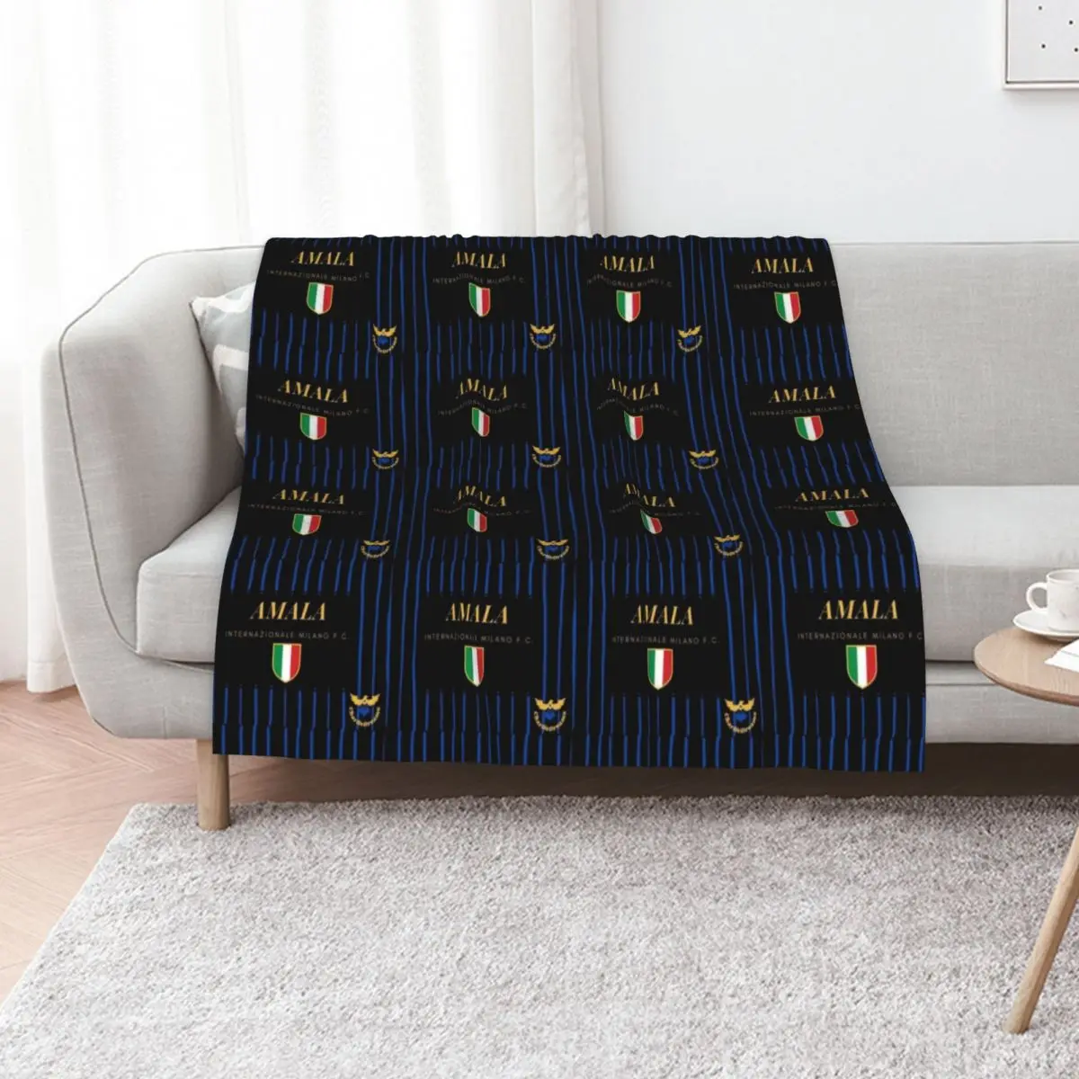 

Amala Pazza Inter Amala tshirt Throw Blanket Multi Use Warm Blanket for Living Room Bedroom