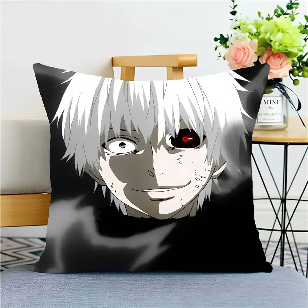 T-Tokyo Ghoul Pillow Case Cushion Cover Soft Cute Throw Pillow Case For Car Sofa Pillowcase Polyester With