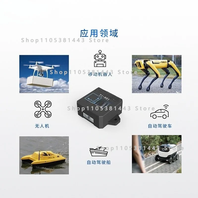RHS Attitude Sensor USB Interface Gyroscope Accelerometer Magnetometer 9-Axis Robot IMU Module A