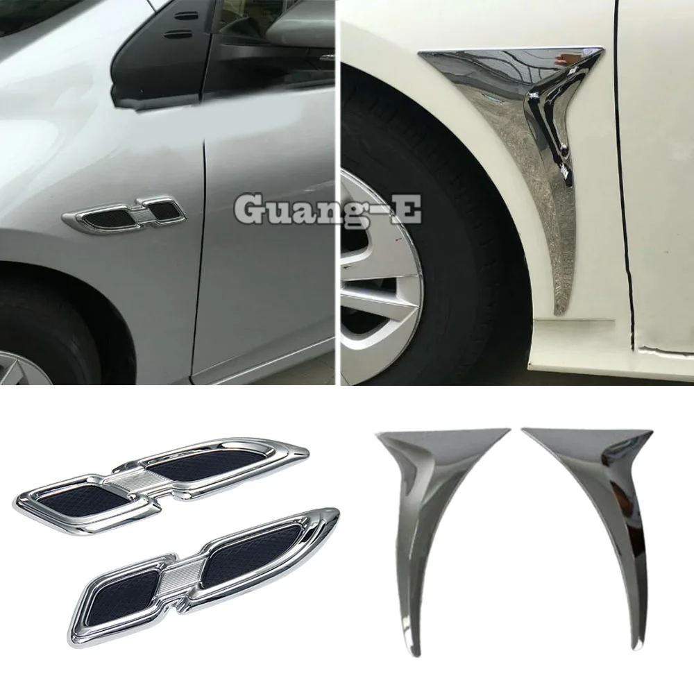 

For Toyota Prius 2016 2017 2018 2019 Car Body Base Cover Head ABS Chrome Front Spoiler Side Triangle Wheel Eyebrow Trim Hoods