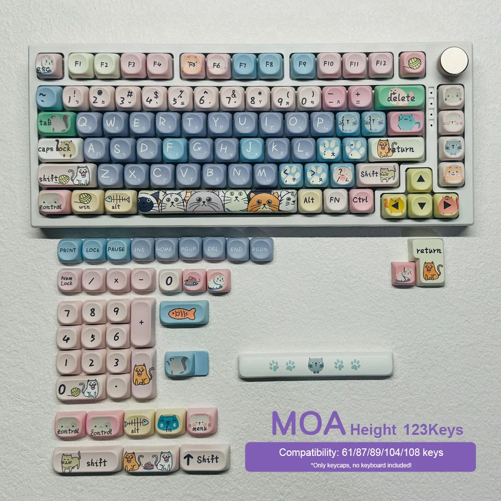 Рисунок 3 - 123 клавиши милый кот мультфильм