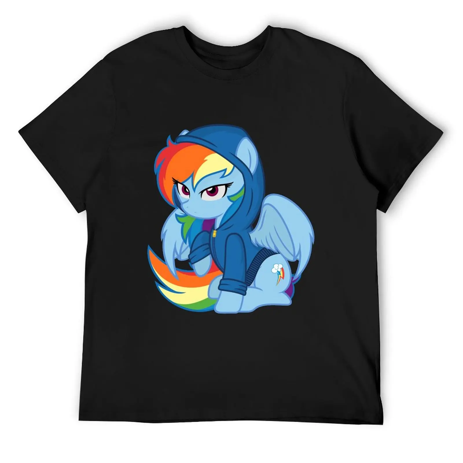 

Rainbow Dash - hoodie T-Shirt Luxury man Clothing vintage graphic tee mens fashion
