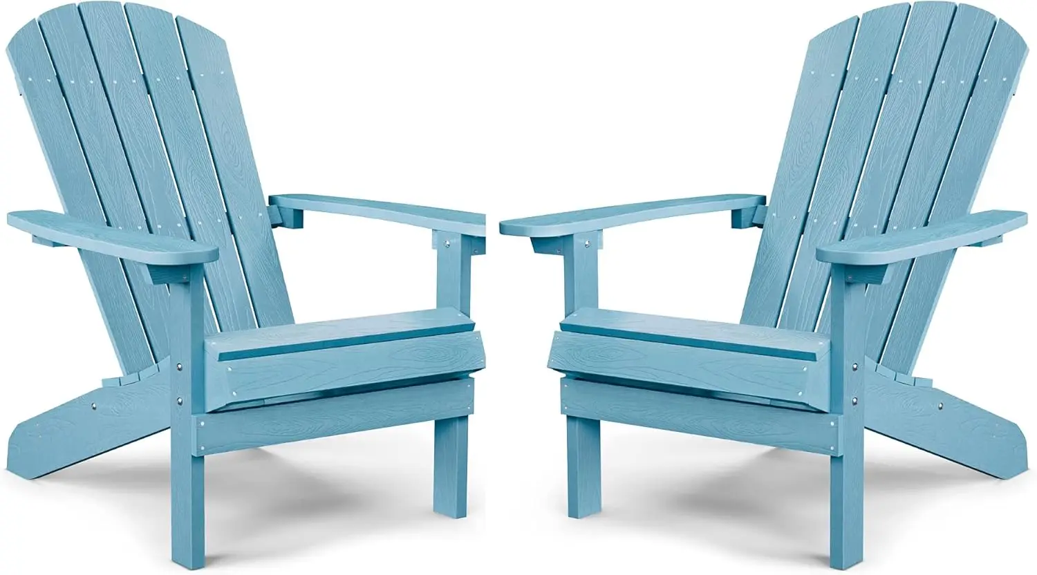 

Chairs Set of 2 Plastic Weather Resistant-Black Modern Poly Lumber Outdoor Chairs Like Real Wood Widely Used in Outdoor