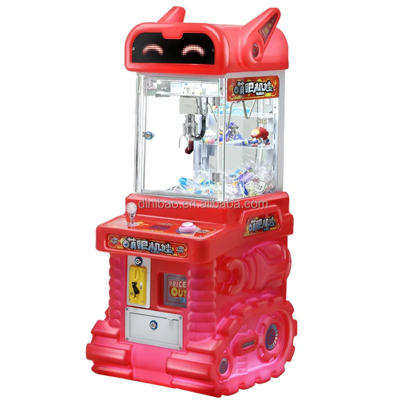 2024 Popular Shopping Mall Hot Sale Colorful Mini Doll Machine Coin Operated Arcade Vending Plush Toy Machine Mini Claw Machine