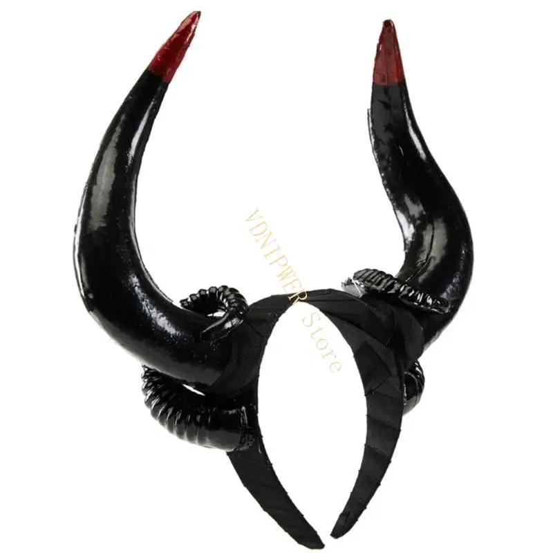 

Antler Horn Handmade Animal Gothic Antler Headbands Hair Hoop for Live Shows D08E