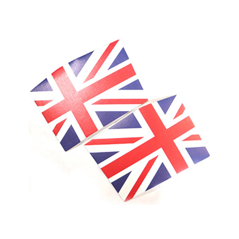 Union Jack Car Interior Leather USB Central Control Water Cup Side Decoration Stickers for Mini Cooper S F55 F56 F57 Accessories