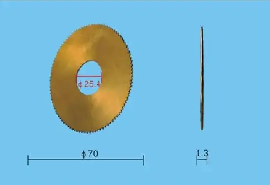 

70x25.4x1.3mm Key Cutting Cutter Blade Use For 100E1 Key Copy Duplicating Machine Right Side Disk