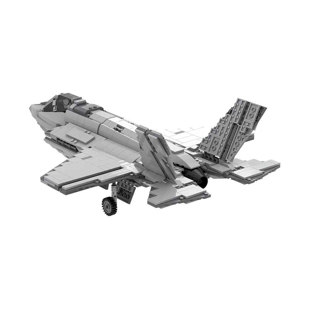 MOC F-35 B Fighter Building Blocks US Military F-35 B Fighter Darth Designer_Copy Bricks Model Assembly Toys Kids Birthday Gifts