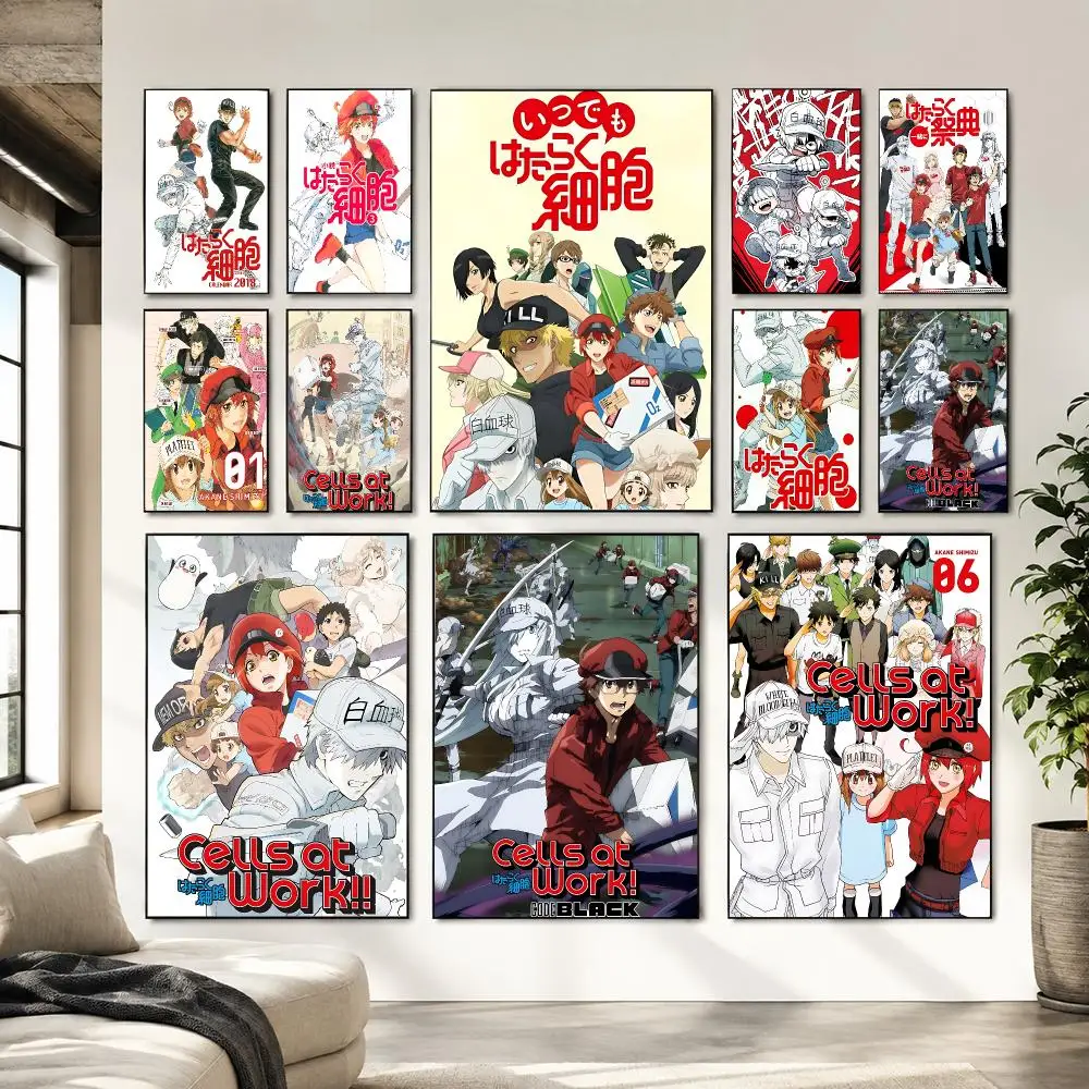 Best Seller C-Cells-At-W-Work! Painting Calligraphy Canvas Wall Art Living Room Bedroom Hallway ClearPrint Non-Fading&Gift