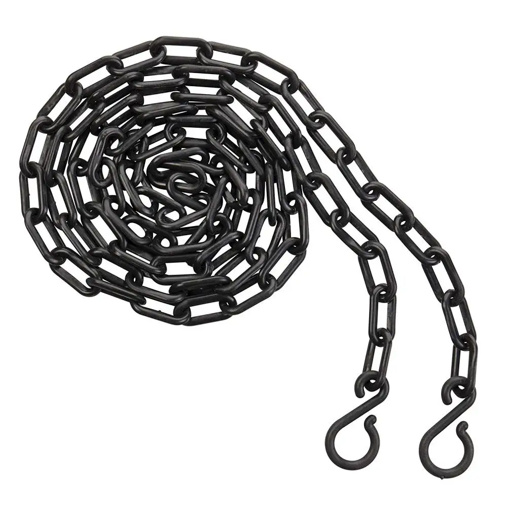 1pcs 5/10M Plastic Warning Chain Road Warning Block Barrier Chain Traffic Crowd Parking Control 6/8/10MM Protection Accessories